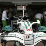 Brawn Car In The Pit Lane