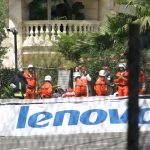 View Of F1 Car Crash